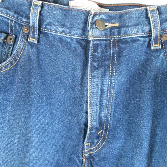 Levi Stauss Signature Misses Relaxed Fit Blue Jeans Sz 10 Long 100% Cott… - Picture 3 of 8